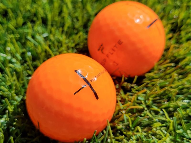 Neon Orange Golf Balls