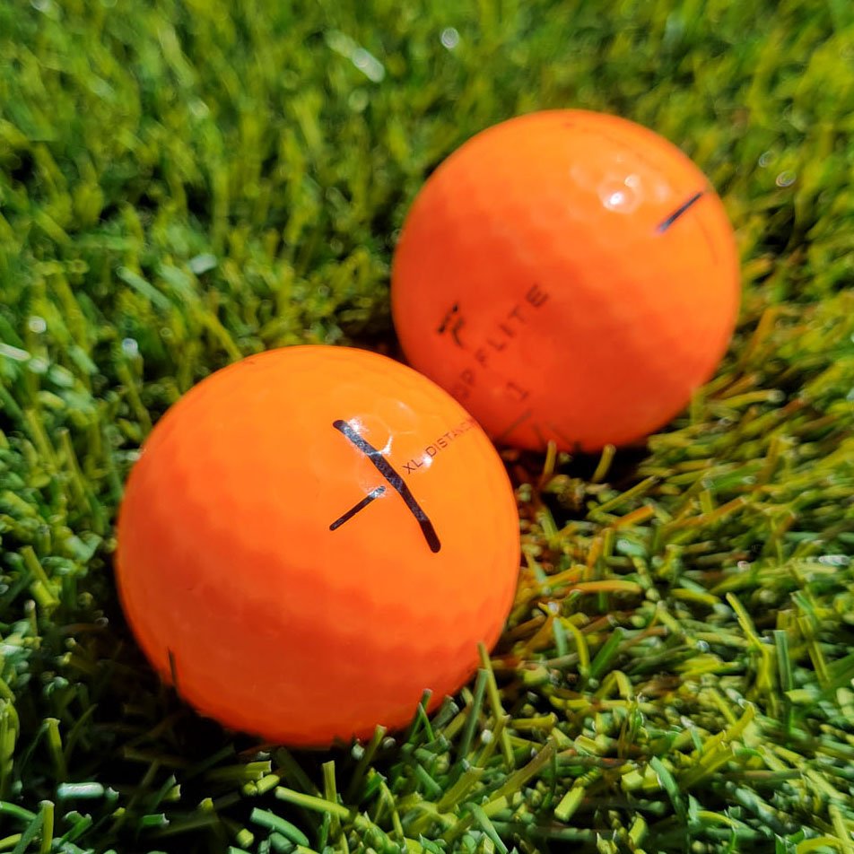 Neon Orange Golf Balls